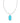 KENDRA SCOTT RAE RHD 440 RAE Long Pendent Necklace Silver Turquoise Magnesite