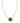 KENDRA SCOTT Basketball Gold Short Pendant Necklace in Orange Goldstone