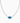 KENDRA SCOTT Elisa Vintage Silver Bamboo Frame Short Pendant Necklace Variegated Indigo Magnesite