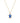 KENDRA SCOTT Ada Gold Short Pendant in Cobalt Blue Illusion