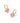 KENDRA SCOTT Ari Heart Gold Enamel Frame Huggie Earrings in Pink Iridescent Glitter Glass