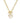 KENDRA SCOTT Ari Heart Gold Enamel Frame Link and Chain Necklace in Ivory Mother-of-Pearl