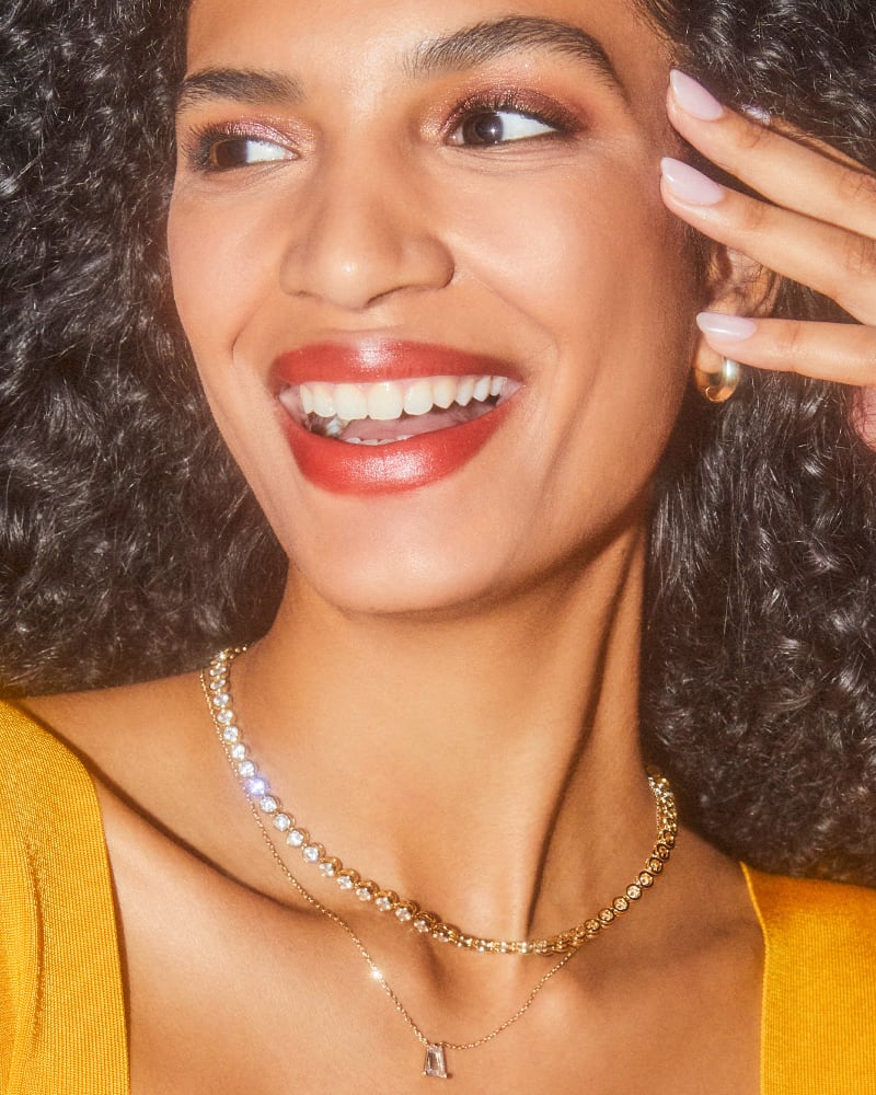 KENDRA SCOTT CARMEN TNS NCK GLD 710 Carmen Gold Tennis Necklace in