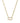 KEDNRA SCOTT Emery Gold Link and Chain Necklace in White Crystal