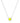 KENDRA SCOTT Tennis Silver Short Pendant Necklace in Chartreuse Magnesite