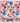 Sensibling Corp. - Earthy Floral Garden Printed Square Silky Satin Scarf - Pink