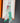 Sensibling Corp. - Abstract Print Silky Twilly Skinny Scarf - Green