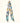 Sensibling Corp. - Floral Pattern Printed Twilly Skinny Scarf - Green