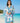 Sensibling Corp. - Colorful Boho Floral Print V-Neck Tunic Dress - Blue