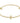 ENewton - Beaded 3mm Gold Signature Cross 2mm Bracelet