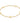 ENewton - Signature Cross Small 2mm Gold Bracelet - Gold