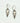 Rant & Rave - Earring Alloy Plated Heart W/Cross Drop W/Closed Hook