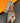 Sensibling Corp. - Abstract Pattern Print Silky Twilly Skinny Scarf - Orange