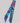 Sensibling Corp. - Abstract Pattern Printed Twilly Skinny Scarf - Dark Blue