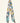 Sensibling Corp. - Floral Pattern Printed Twilly Skinny Scarf - Green/Multicolor