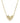 Ari Heart Statement Pendant Necklace - Gold Ivory