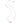 Elisa Pave Frame Short Pendant Necklace - Pink - Silver