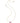 Elisa Pave Frame Short Pendant Necklace - Pink