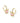 Ari Heart Arrow Huggie Earrings - Gold
