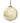 6" Glass Ball Marble Orn. - Gold/White