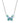 KENDRA SCOTT Bianca Butterfly Short Pendant Necklace in Silver Bright Aqua Mix