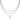 KENDRA SCOTT Mini Elisa Triple Strand Necklace in Silver Iridescent Drusy