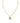 KENDRA SCOTT Crystal Letter B Short Pendant Necklace in Gold White Crystal