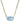 KENDRA SCOTT Elisa Enamel Frame Paperclip Necklace in Gold Periwinkle Illusion