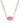 KENDRA SCOTT Elisa Enamel Frame Paperclip Necklace in Gold Bright Pink Illusion