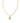 KENDRA SCOTT Crystal Letter E Short Pendant Necklace in Gold White Crystal