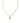 KENDRA SCOTT Crystal Letter P Short Pendant Necklace in Gold White Crystal
