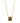 KENDRA SCOTT PRESENT SHORT PENDANT NECKLACE GOLD RED CRYSTAL