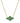 KENDRA SCOTT ABBIE CRYSTAL SHORT PENDANT NECKLACE GOLD GREEN MIX