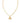 KENDRA SCOTT Crystal Letter M Short Pendant Necklace in Gold White Crystal