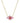 KENDRA SCOTT ABBIE CRYSTAL SHORT PENDANT NECKLACE GOLD PINK MIX
