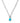 KENDRA SCOTT Daphne Link and Chain Necklace in Silver Variegated Turquoise Magnesite