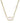 KENDRA SCOTT Elisa Enamel Frame Paperclip Necklace in Gold White Mother of Pearl