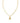 KENDRA SCOTT Crystal Letter A Short Pendant Necklace in Gold White Crystal