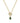 KENDRA SCOTT Mini Elisa Toggle Gold Short Pendant Necklace in Green Tiger's Eye