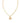 KENDRA SCOTT Crystal Letter H Short Pendant Necklace in Gold White Crystal