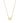 KENDRA SCOTT Letter M Pendant Necklace in Gold Metal