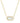 KENDRA SCOTT Elisa Bezel Gold Short Pendant Necklace in Ivory Mother-of-Pearl