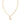 KENDRA SCOTT Crystal Letter L Short Pendant Necklace in Gold White Crystal