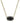 KENDRA SCOTT Elisa Enamel Frame Paperclip Necklace in Gold Black Agate