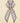 ACCITY Letter Floral Twilly Scarf – Hair Ribbon & Bag Tie - Brown