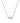 KENDRA SCOTT JAMIE SHORT PENDANT NECKLACE SILVER WHITE CZ
