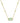 KENDRA SCOTT Elisa Lattice Frame Short Pendant Necklace in Gold Light Green Mother of Pearl