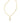 KENRA SCOTT Abbie Gold Pave Frame Large Long Pendant Necklace in Ivory Mother-of-Pearl