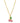 KENDRA SCOTT Cherry Gold Short Pendant Necklace in Berry Kyocera Opal