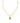 KENDRA SCOTT CRYSTAL LTR B GLD 710 Crystal Letter B Gold Short Pendant Necklace in White Crystal